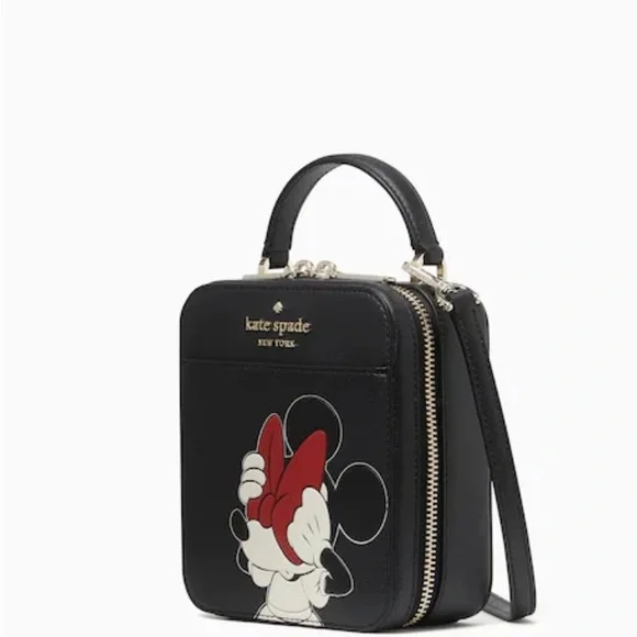 Authentic KATE SPADE leather Minnie Mouse Disney X zip around Crosby/Satchel - Picture 16 of 16